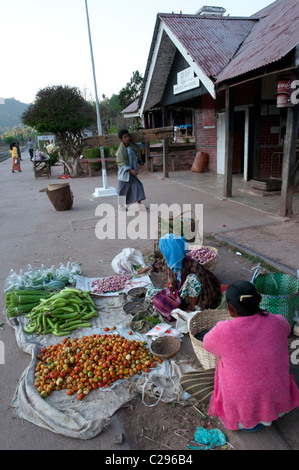 Mindayik Bahnhof. Thazi, Shwenyaung-Bahn-Linie. Myanmar Stockfoto