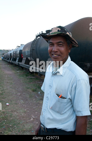 Mindayik Bahnhof. Thazi, Shwenyaung-Bahn-Linie. Myanmar Stockfoto