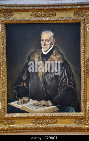 Porträt des Dr. Francisco de Pisa von El Greco (Domenikos Theotokopoulos), 1610 – 14 Stockfoto