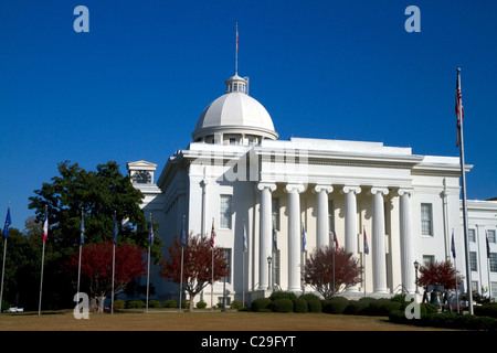 Das Alabama State Capitol Building befindet sich auf Goat Hill in Montgomery, Alabama, USA. Stockfoto