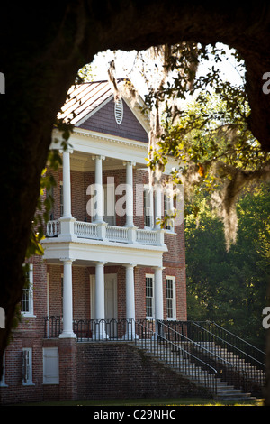 Drayton Hall Plantation in Charleston, SC. Palladio-Stil Anwesen von John Drayton 1738 gebaut. Stockfoto