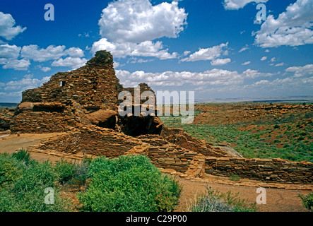 Wupatki Pueblo-Ruinen, Wupatki National Monument, nördlich von Flagstaff, Coconino County, Arizona Stockfoto