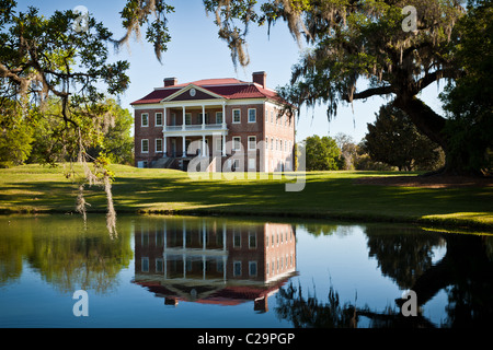 Drayton Hall Plantation in Charleston, SC. Palladio-Stil Anwesen von John Drayton 1738 gebaut. Stockfoto