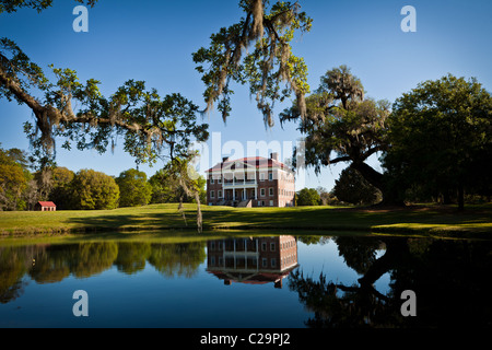 Drayton Hall Plantation in Charleston, SC. Palladio-Stil Anwesen von John Drayton 1738 gebaut. Stockfoto