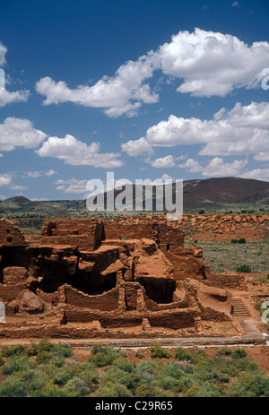 Wupatki Pueblo-Ruinen, Wupatki National Monument, nördlich von Flagstaff, Coconino County, Arizona Stockfoto