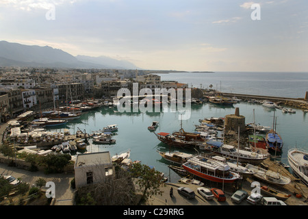 Ansicht von Kyrenia Fort, Kyrenia, türkische Republik Nordzypern Stockfoto