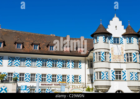 Restaurant La Piazza, Schaffhausen, Schweiz Stockfoto