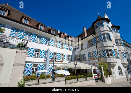 Restaurant La Piazza, Schaffhausen, Schweiz Stockfoto