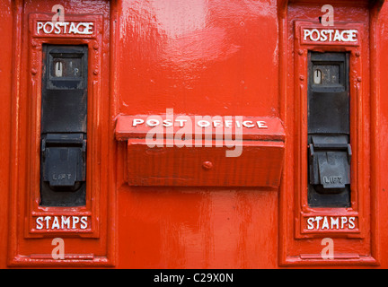 General Post Offcie Orange Stempel Doppelmaschine, Lancashire UK Stockfoto