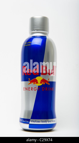 Red Bull Energy Drink Flasche Stockfoto