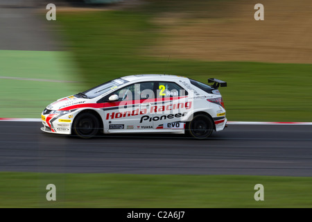 Matt Neal Honda Civic auf die 2011-erste Runde der British Touring Car Championship in Brands Hatch. Stockfoto