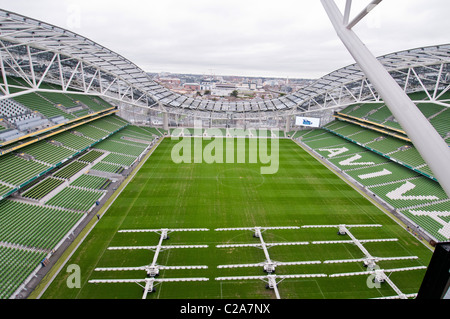 Aviva Stadion, Landsdowne Road, Dublin 4, Irland. Rugby und Fußball-Stadion in der Hauptstadt von Irland. Stockfoto