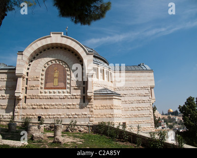 St. Peter in Gallicantu Kirche am östlichen Abhänge des Berges Zion in Jerusalem. Im Jahr 1931 errichtet. Stockfoto