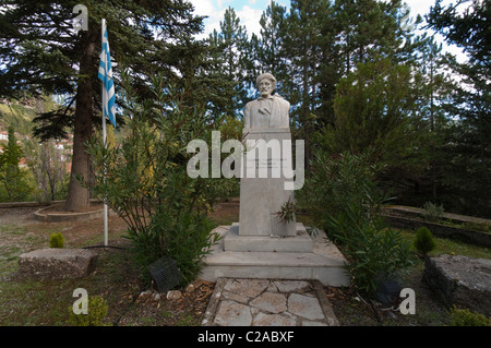 Gedenk-Büste von General Makrianny, ein griechischer Held. Stockfoto