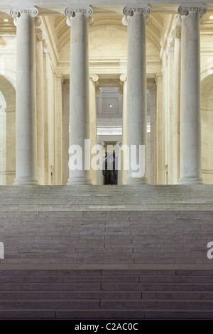 Die Statue von Thomas Jefferson innen Jefferson Memorial in Washington, DC. Stockfoto