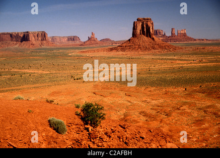 Blick vom Künstler Point, Monument Valley Navajo Tribal Park, Monument Valley Navajo Tribal Park, Arizona Stockfoto