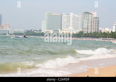 Strand von Pattaya in Thailand. Stockfoto