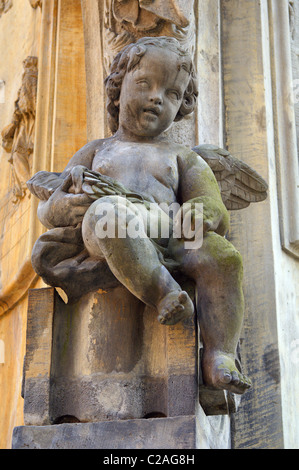 Cherub Barocco Skulptur Statue des Heiligen Jan Nepomucen Breslau niedriger Schlesien Polen Stockfoto