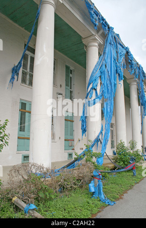 Hurrikan Katrina beschädigt Gebäude verlassenen New Orleans Louisiana Stockfoto