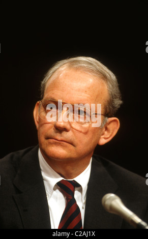 National Security Advisor Anthony Lake bezeugt bei seiner Anhörung als Direktor der CIA im Kongress Stockfoto