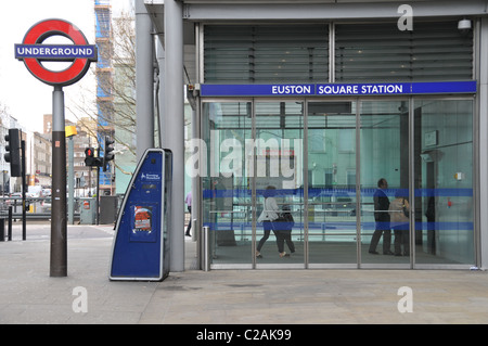 U-Bahn Station Euston Square Tube Stockfoto