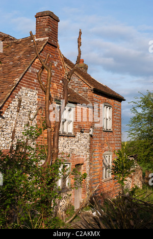 Einem verlassenen Bauernhaus in der ländlichen Gegend von Wheeler Ende, Buckinghamshire. Stockfoto