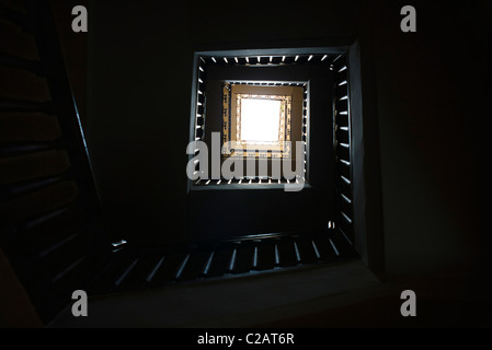 Wendeltreppe, niedrigen Winkel Ansicht Stockfoto