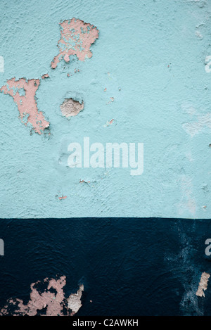 Alte Mauer mit abblätternde Farbe, close-up Stockfoto