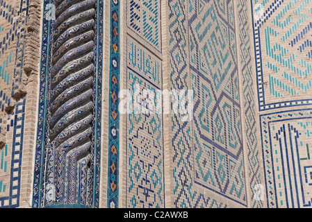 Usbekistan, Samarkand, Detail der Bibi-Khanym Moschee auf dem Registan-Platz Stockfoto