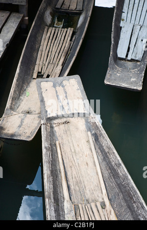 Boote am Inle-See, Myanmar Stockfoto