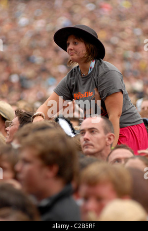 Atmosphäre, Fans V Festival 2007 im Hylands Park - Tag 2 Chelmsford, England - 19.08.07 Stockfoto