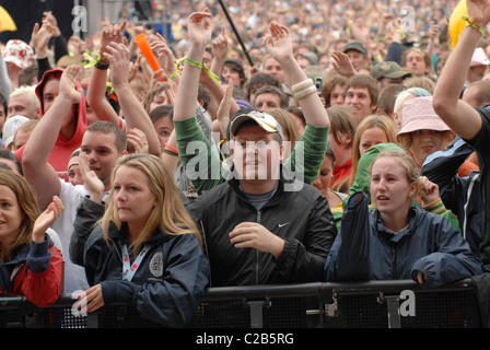 Atmosphäre, Fans V Festival 2007 im Hylands Park - Tag 2 Chelmsford, England - 19.08.07 Stockfoto