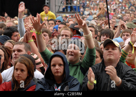 Atmosphäre, Fans V Festival 2007 im Hylands Park - Tag 2 Chelmsford, England - 19.08.07 Stockfoto