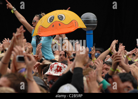 Atmosphäre, Fans V Festival 2007 im Hylands Park - Tag 2 Chelmsford, England - 19.08.07 Stockfoto