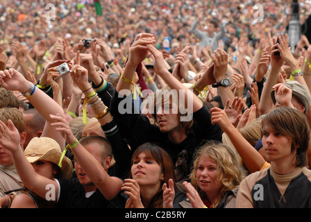 Atmosphäre, Fans V Festival 2007 im Hylands Park - Tag 2 Chelmsford, England - 19.08.07 Stockfoto