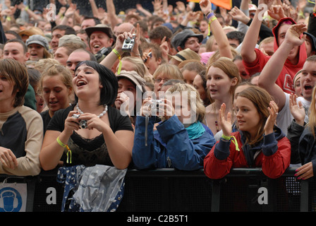 Atmosphäre, Fans V Festival 2007 im Hylands Park - Tag 2 Chelmsford, England - 19.08.07 Stockfoto