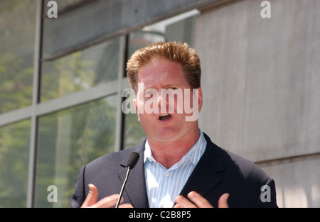 Stephen McPherson Vin Di Bona ist mit dem 2,346th Stern auf der Hollywood Walk of Fame Los Angeles, Kalifornien - 23.08.07 geehrt. Stockfoto