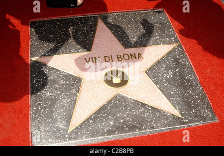 Vin Di Bona ist ausgezeichnet mit dem 2,346th Stern auf der Hollywood Walk of Fame Los Angeles, Kalifornien - 23.08.07 Stockfoto