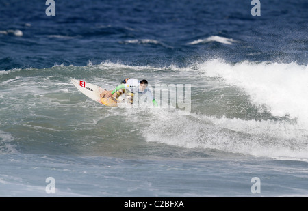 KYLE LANE SOUTH AFRICAN PRO SURFER südafrikanischen PRO SURFER BALLITO NATAL SOUTH AFRICA 8. Juli 2010 Stockfoto