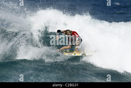 MATTHEW BROMLEY SOUTH AFRICAN PRO SURFER südafrikanischen PRO SURFER BALLITO NATAL SOUTH AFRICA 8. Juli 2010 Stockfoto