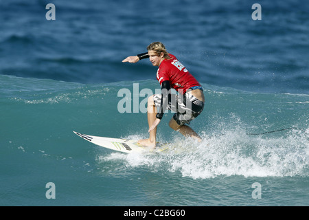 MATTHEW BROMLEY SOUTH AFRICAN PRO SURFER südafrikanischen PRO SURFER BALLITO NATAL SOUTH AFRICA 8. Juli 2010 Stockfoto