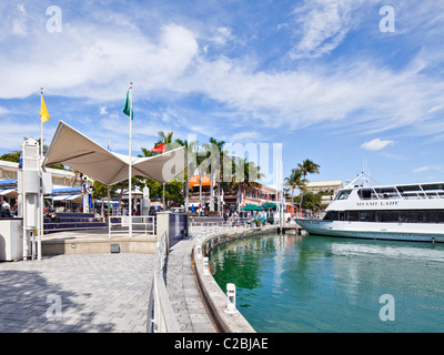 Die Innenstadt von Miami Bayside Marketplace Stockfoto