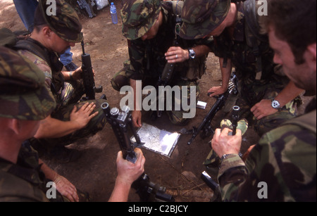 Im Mai 2000 verschlechterte sich die Situation in dem Land in einem solchen Ausmaß, dass britische Truppen in Betrieb Palliser bereitgestellt wurden Stockfoto