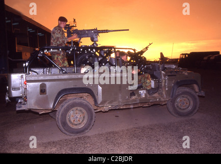 Im Mai 2000 verschlechterte sich die Situation in dem Land in einem solchen Ausmaß, dass britische Truppen in Betrieb Palliser bereitgestellt wurden Stockfoto