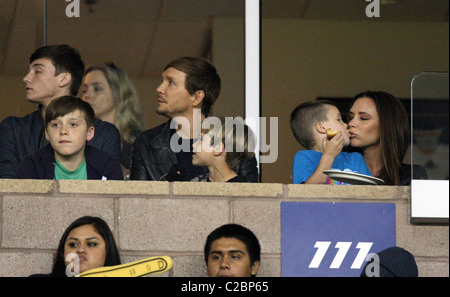 VICTORIA BECKHAM BROOKLYN BEACKHAM ROMEO BEACKHAM CRUZ BECKHAM PROMIS BEI LA GALAXY V PHILADELPHIA UNION MLS FUßBALL SPIEL C Stockfoto