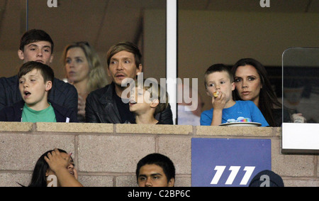 VICTORIA BECKHAM BROOKLYN BEACKHAM ROMEO BEACKHAM CRUZ BECKHAM PROMIS BEI LA GALAXY V PHILADELPHIA UNION MLS FUßBALL SPIEL C Stockfoto