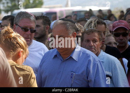 Donnerstag, 17. August 2006 ist Kiryat Shmona Norden Israels letzten israelischen Soldaten durch die Hezballah im Libanon getötet werden beraed Stockfoto