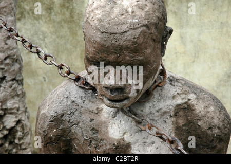 Slave-Denkmal von Clara Sornas in Stone Town, Sansibar, Tansania, Afrika Stockfoto