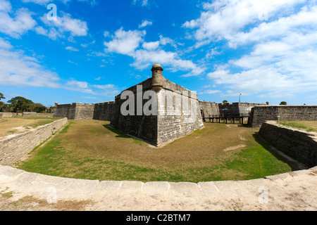 Castillo de San Marcos. Die Website ist das älteste Mauerwerk Fort in den Vereinigten Staaten. Es befindet sich in St. Augustine Florida Stockfoto