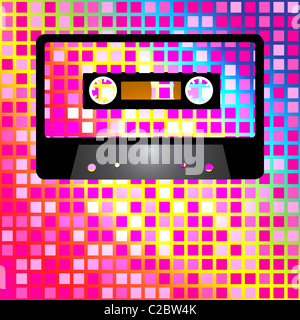 Retro-Party Hintergrund Stockfoto